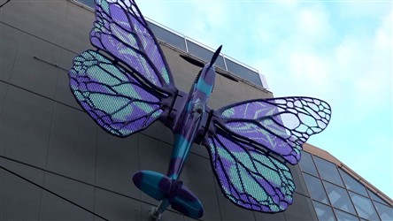 Spitfire na Obchodním domě Máj